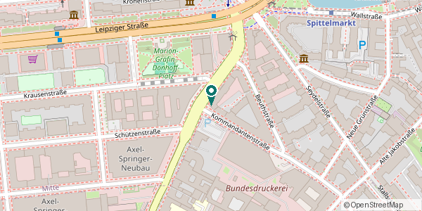 Karte: Standort von EinsA Sprachinstitut Berlin Privatsprachschule GmbH